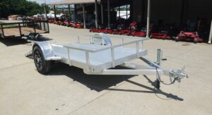 5′ x 10′ Aluminum Utility Trailer W Gate and Mag Wheels 3500lb Axle - Image 8