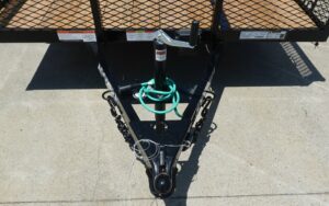 7×16 Dovetail Debris Utility Trailer 2ft Mesh Sides (2) 3500lb Axles 7K GVWR - Image 11