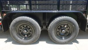 7×16 Dovetail Debris Utility Trailer 2ft Mesh Sides (2) 3500lb Axles 7K GVWR - Image 13
