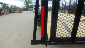 6.4×16 Dovetail Utility Trailer with 4ft Mesh Side (2) 3,500lb Axles - Image 9