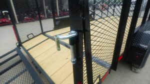 6.4×16 Dovetail Utility Trailer with 4ft Mesh Side (2) 3,500lb Axles - Image 15