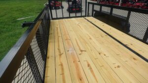 6.4×14 Dovetail Utility Trailer with 2ft Mesh Sides (2) 3500lb Axle - Image 11
