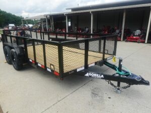 6.4×14 Dovetail Utility Trailer with 2ft Mesh Sides (2) 3500lb Axle - Image 3