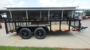 6.4×14 Dovetail Utility Trailer with 2ft Mesh Sides (2) 3500lb Axle - Image 5