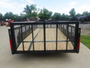 6.4×14 Dovetail Utility Trailer with 2ft Mesh Sides (2) 3500lb Axle - Image 7