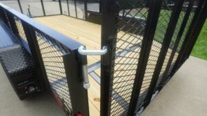 6.4×14 Dovetail Utility Trailer with 2ft Mesh Sides (2) 3500lb Axle - Image 15