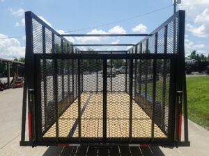 6.4×16 Straight Deck Utility Trailer 6ft Mesh Sides (2) 3,500lb Axles - Image 7