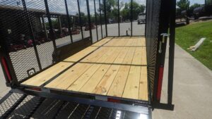 6.4×16 Straight Deck Utility Trailer 6ft Mesh Sides (2) 3,500lb Axles - Image 11
