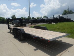 7×20 Gooseneck Tilt Car Hauler Trailer (2) 7K Drop Axles with Brakes 14K GVWR - Image 4