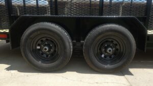 7×20 Heavy Duty Straight Deck Utility Trailer 4ft Mesh Sides (2) 5,200lb Axles - Image 15