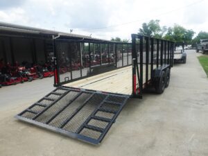 7×20 Heavy Duty Straight Deck Utility Trailer 4ft Mesh Sides (2) 5,200lb Axles - Image 10