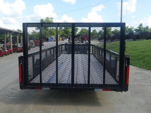 6.4×18 Utility Trailer with 2FT Mesh Sides & Gate (2) 3,500LB Axles GVWR 7K - Image 6