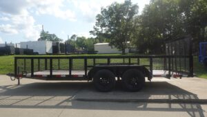 6.4×18 Utility Trailer with 2FT Mesh Sides & Gate (2) 3,500LB Axles GVWR 7K - Image 7