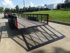 6.4×18 Utility Trailer with 2FT Mesh Sides & Gate (2) 3,500LB Axles GVWR 7K - Image 9