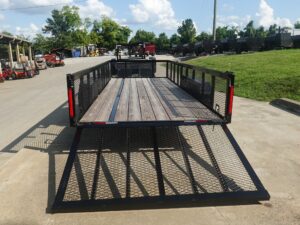 6.4×18 Utility Trailer with 2FT Mesh Sides & Gate (2) 3,500LB Axles GVWR 7K - Image 10