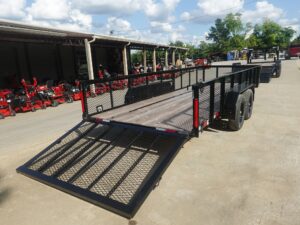 6.4×18 Utility Trailer with 2FT Mesh Sides & Gate (2) 3,500LB Axles GVWR 7K - Image 11