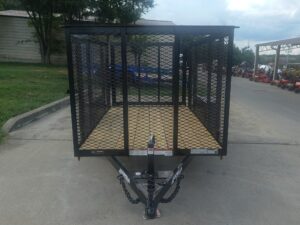5×8 Straight Deck Utility Trailer with 4ft Mesh Side 3500lb Axle - Image 2