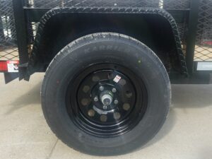5×8 Straight Deck Utility Trailer with 4ft Mesh Side 3500lb Axle - Image 18