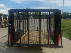 5×8 Straight Deck Utility Trailer with 4ft Mesh Side 3500lb Axle - Image 7