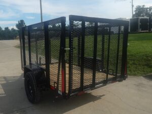 5×8 Straight Deck Utility Trailer with 4ft Mesh Side 3500lb Axle - Image 5