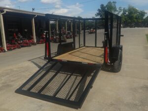 5×8 Straight Deck Utility Trailer with 4ft Mesh Side 3500lb Axle - Image 9