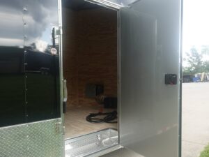 8.5×30 Black Enclosed 2-5200lb Axles 9′ Interior Height with Winch - Image 19