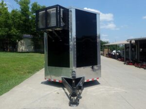 8.5×30 Black Enclosed 2-5200lb Axles 9′ Interior Height with Winch - Image 2