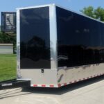 8.5×30 Black Enclosed 2-5200lb Axles 9′ Interior Height with Winch