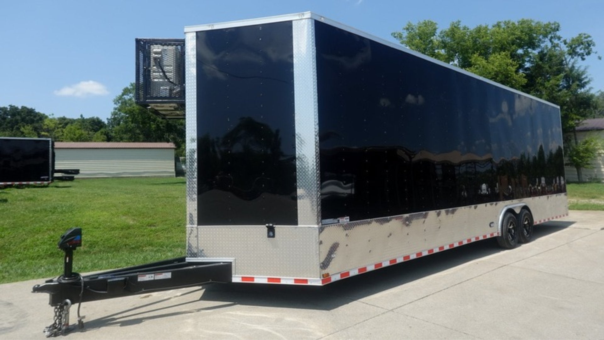 8.5×30 Black Enclosed 2-5200lb Axles 9′ Interior Height with Winch 8.5×30 Black Enclosed 2-5200lb Axles 9′ Interior Height with Winch - Image 1