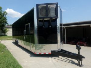 8.5×30 Black Enclosed 2-5200lb Axles 9′ Interior Height with Winch - Image 3