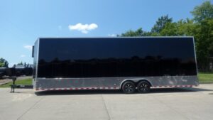 8.5×30 Black Enclosed 2-5200lb Axles 9′ Interior Height with Winch - Image 4