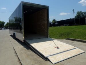 8.5×30 Black Enclosed 2-5200lb Axles 9′ Interior Height with Winch - Image 9