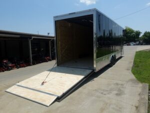 8.5×30 Black Enclosed 2-5200lb Axles 9′ Interior Height with Winch - Image 11