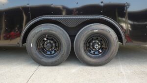 8.5×24 V-Nose Enclosed Trailer (2) 7000LB Axles with Wench Lift 14K GVWR - Image 32
