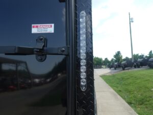 8.5×24 V-Nose Enclosed Trailer (2) 7000LB Axles with Wench Lift 14K GVWR - Image 16