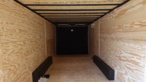 8.5×24 V-Nose Enclosed Trailer (2) 7000LB Axles with Wench Lift 14K GVWR - Image 24
