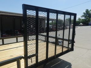 7×20 Powder Coated Straight Deck Utility Trailer with Side Gate (2) 3,500lb Axles - Image 10
