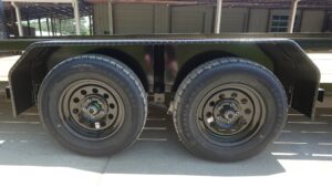 7×20 Powder Coated Straight Deck Utility Trailer with Side Gate (2) 3,500lb Axles - Image 22