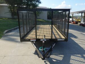 6.4×18 Debris / Junk Utility Trailer 4ft Mesh Sides (2) 3500lb Axles 7K GVWR - Image 2