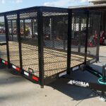6.4×18 Debris / Junk Utility Trailer 4ft Mesh Sides (2) 3500lb Axles 7K GVWR