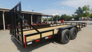 7×20 Heavy Duty Straight Deck Utility Trailer (2) 5,200lb Axles with Brakes 10K GVWR - Image 9