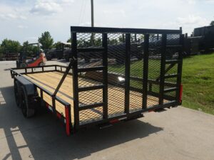 7×20 Heavy Duty Straight Deck Utility Trailer (2) 5,200lb Axles with Brakes 10K GVWR - Image 7