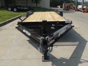7×20 Equipment Trailer Dovetail (2) 7,000LB Axles with King Kong Ramps - Image 3