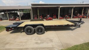 7×20 Equipment Trailer Dovetail (2) 7,000LB Axles with King Kong Ramps - Image 5