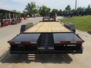 7×20 Equipment Trailer Dovetail (2) 7,000LB Axles with King Kong Ramps - Image 8