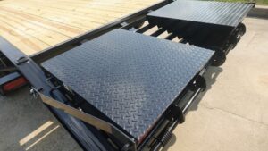7×20 Equipment Trailer Dovetail (2) 7,000LB Axles with King Kong Ramps - Image 14