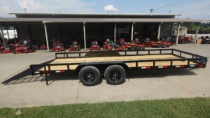 7×20 Heavy Duty Straight Deck Utility Trailer (2) 5,200lb Axles with Brakes 10K GVWR - Image 5