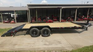 7×20 Equipment Trailer Dovetail (2) 7,000LB Axles with King Kong Ramps - Image 6