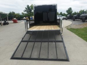 7×16 Black Hybrid Enclosed Trailer (2) 7000LB Axles Storage 14 Ply Tires - Image 10