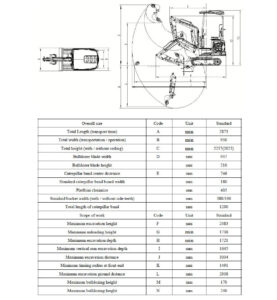 1 Ton, Kubota Engine Mini Excavator | CFG-DY16 - Image 10